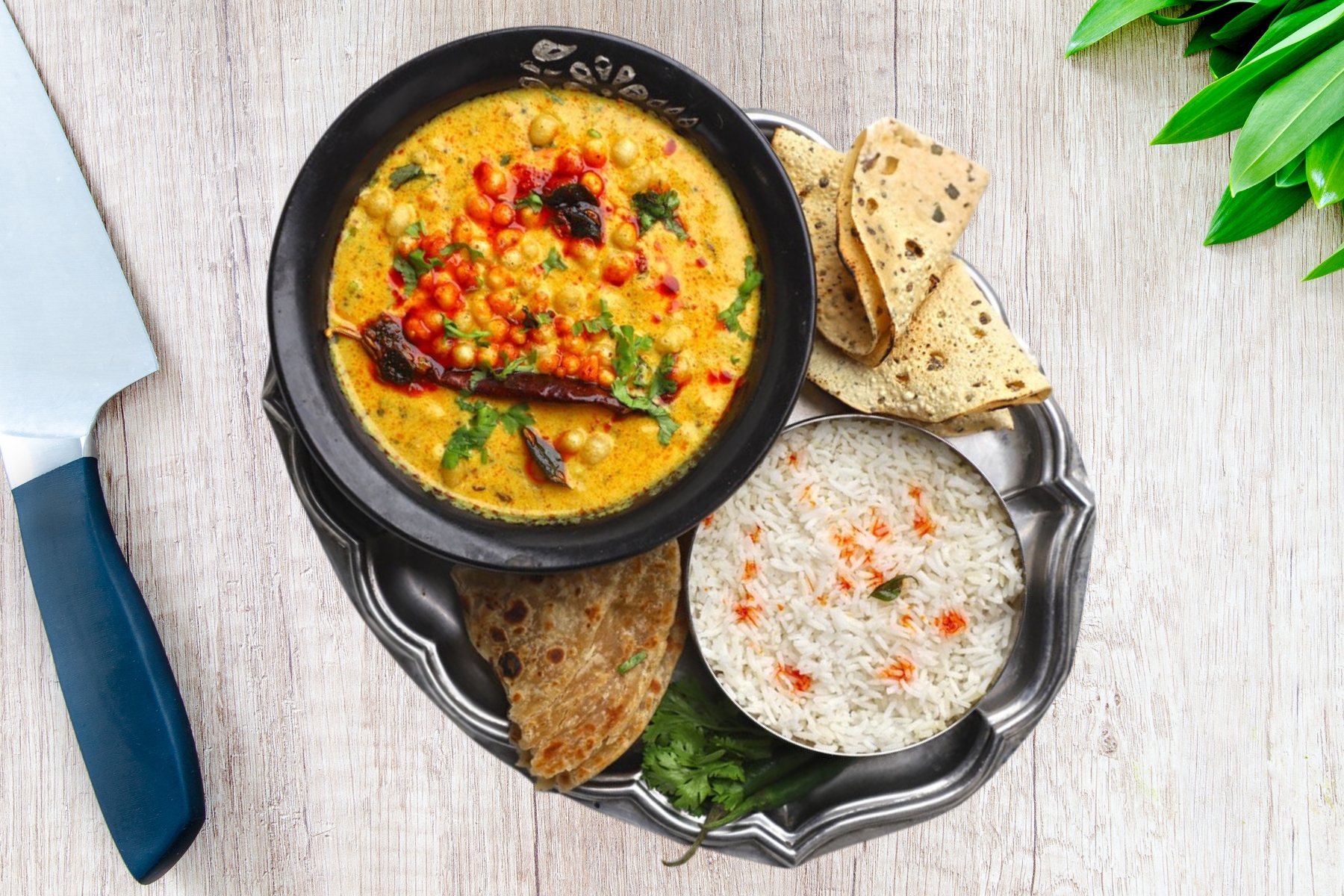 Rajasthani Kadi & Rice Combo